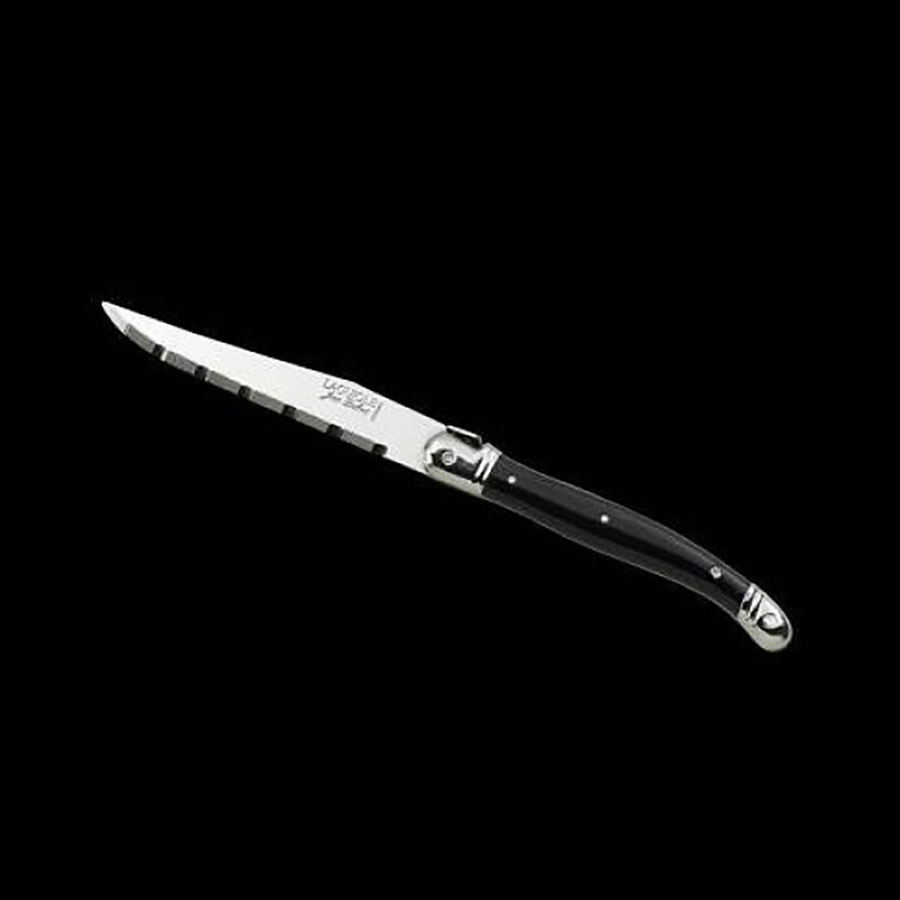 Jean Dubost Laguiole 9in Steak Knife Black Handle