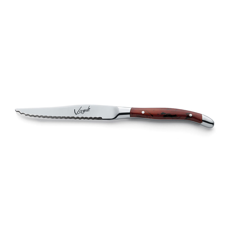 Amefa Virgule 18/0 Stainless Steel Steak Knife Brown