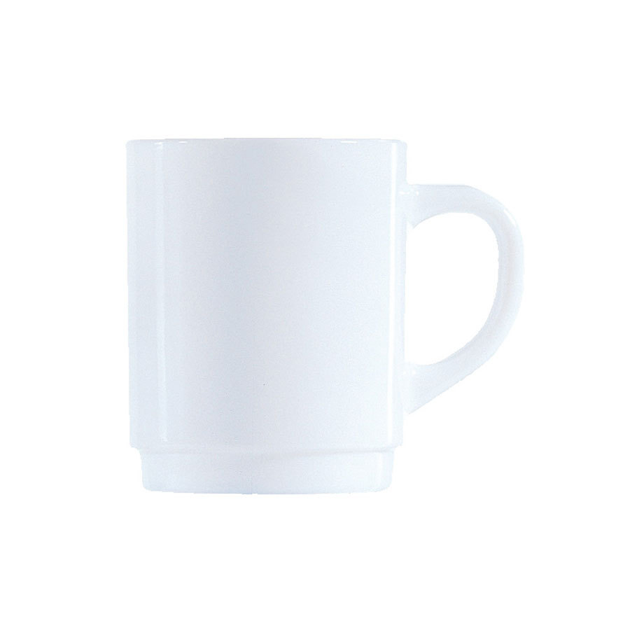Arcoroc Restaurant Opal White Mug Glass 28cl