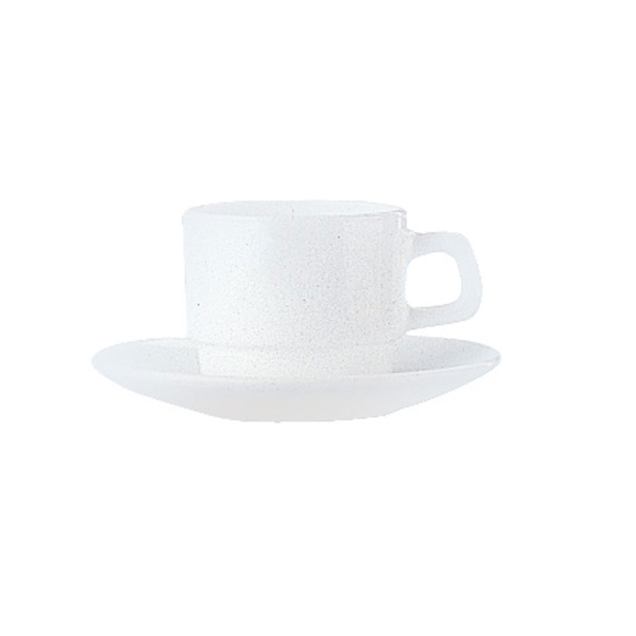 Arcoroc Restaurant Opal White Stacking Cup 19cl 6.5oz