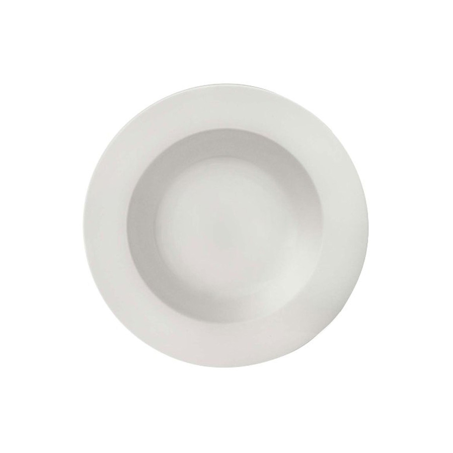 Glacier Rimmed Pasta / Soup Bowl - White 27.5cm