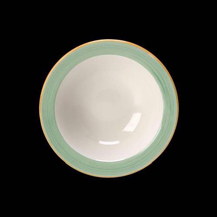 Steelite Rio Vitrified Porcelain Round Green Oatmeal Bowl 14cm