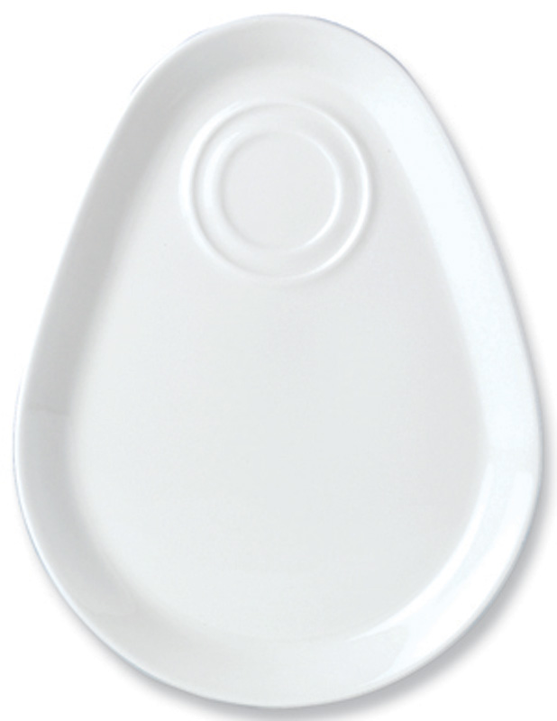 Steelite Simplicity Vitrified Porcelain White Dewdrop Combi-Tray 25.5cm