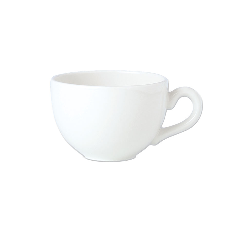 Steelite Simplicity Vitrified Porcelain White Empire Low Cup 45.5cl