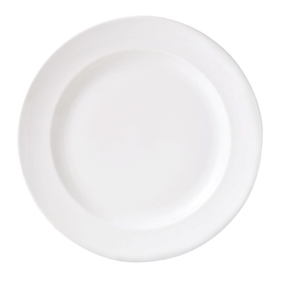 Steelite Monaco Vitrified Porcelain White Round Vogue Plate 23cm