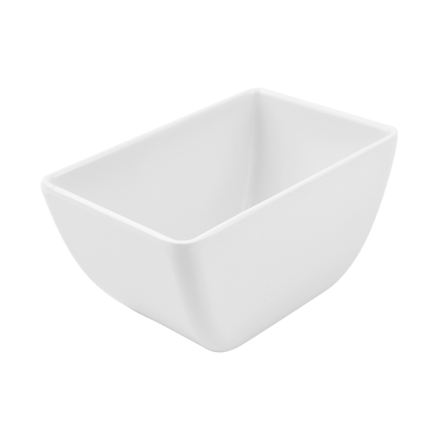 Dalebrook Dover Melamine White Rectangular Pot 70cl 15x10x8cm