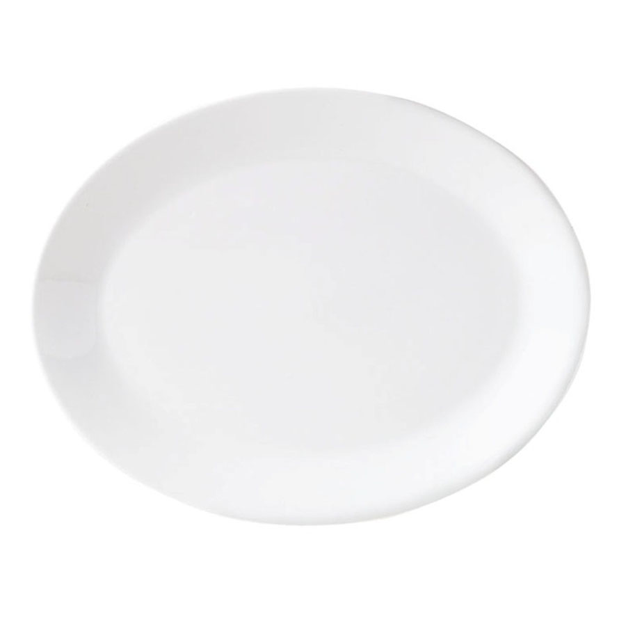 Steelite Monaco Vitrified Porcelain White Oval Regency Plate 20.25cm