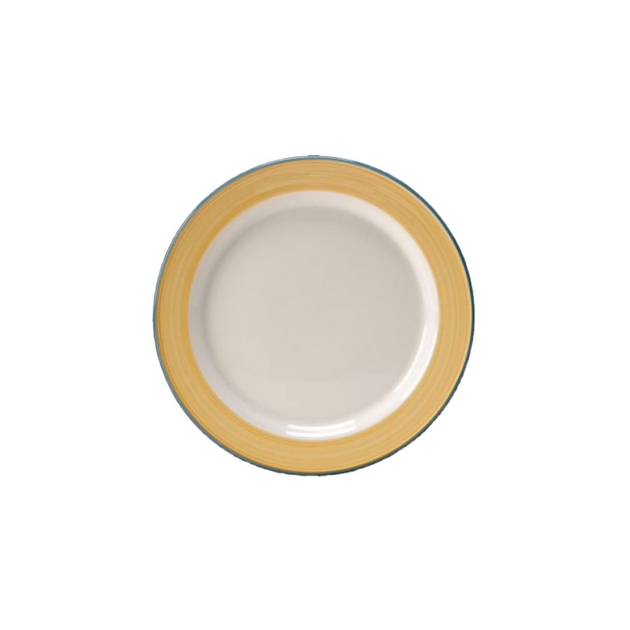 Steelite Rio Vitrified Porcelain Round Yellow Plate 27cm