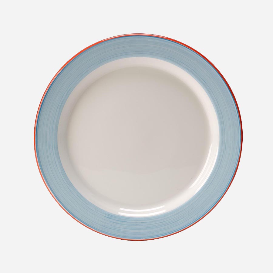 Steelite Rio Vitrified Porcelain Round Blue Plate 25.5cm