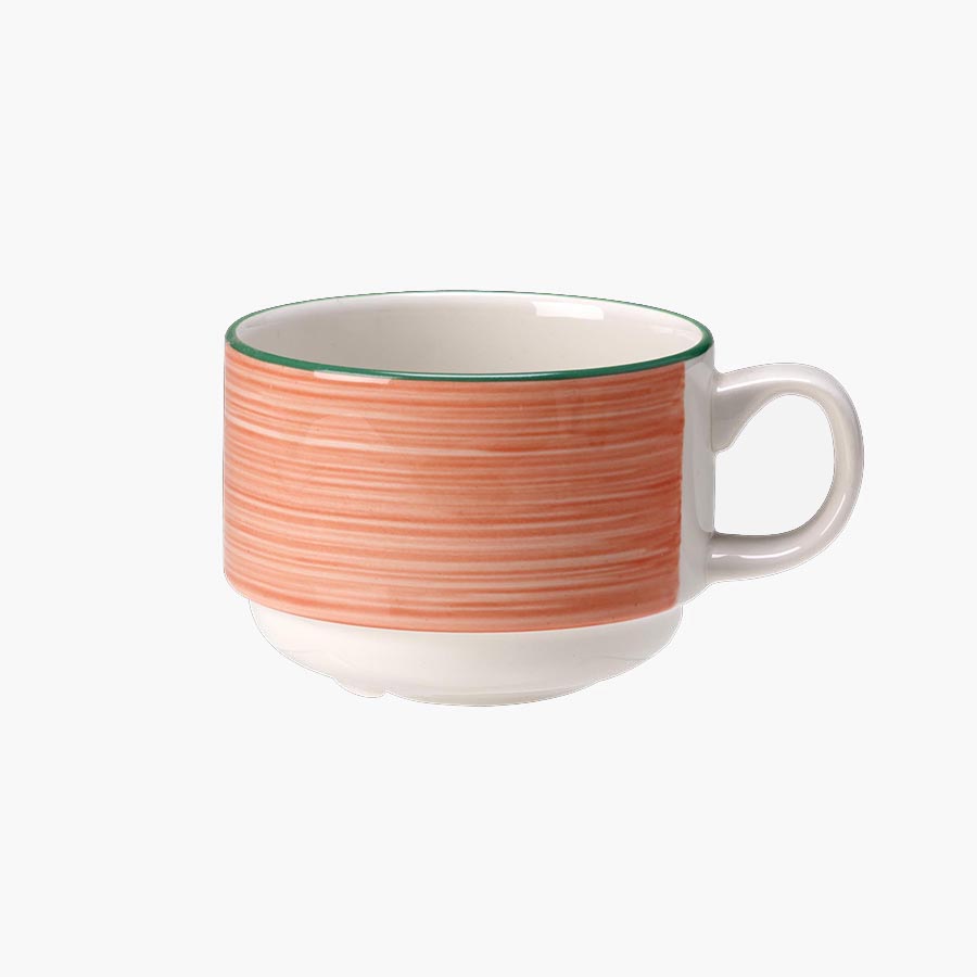 Steelite Rio Vitrified Porcelain Pink Stacking Cup 20cl
