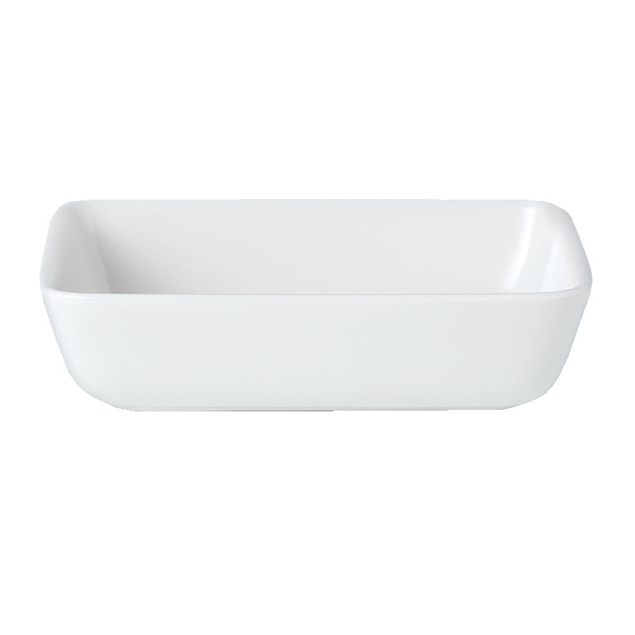 Steelite Simplicity Vitrified Porcelain White Rectangular Trays 12.3x16.5cm