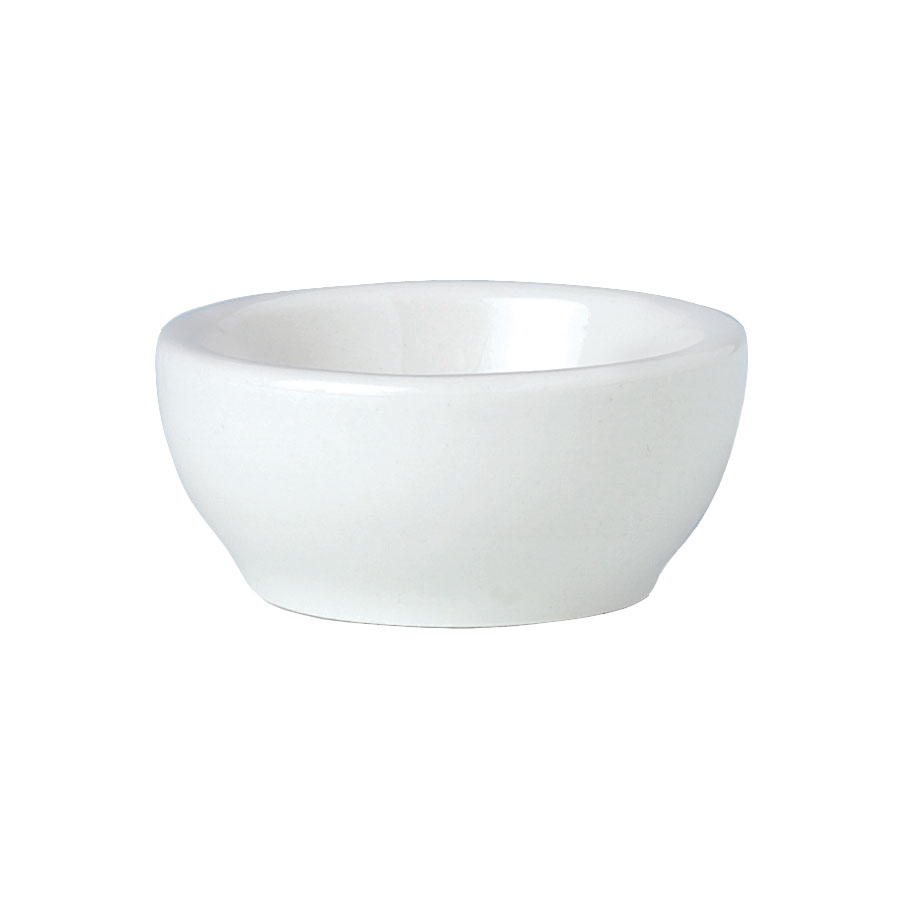 Steelite Simplicity Vitrified Porcelain White Round Butter Dish 2.85cl