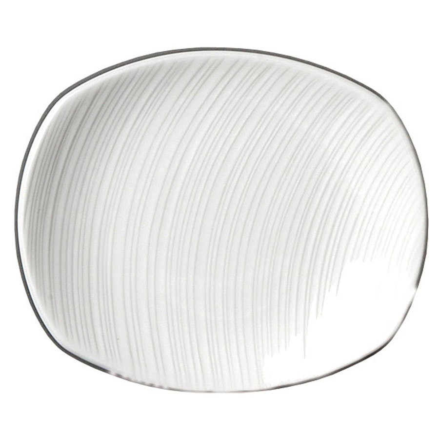 Steelite Spyro Vitrified Porcelain White Rectangular Plate 15.25cm