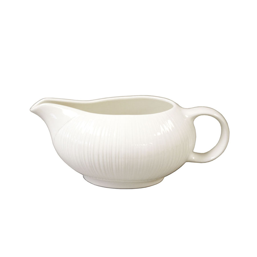 Steelite Spyro Vitrified Porcelain White Sauce Boat 34cl