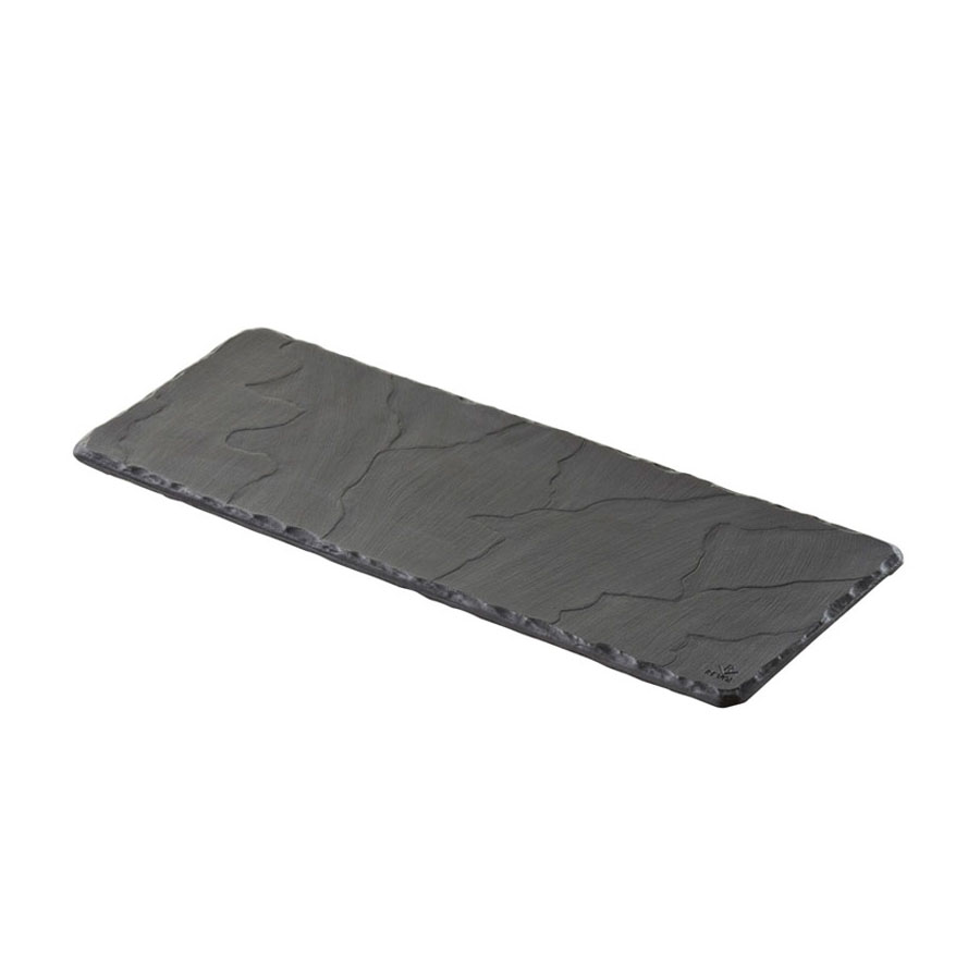 Revol Basalt Ceramic Black Rectangular Tray 30x11cm