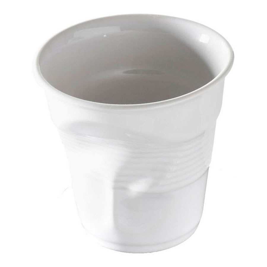 Revol Crumple Collection Porcelain White Crumpled Espresso Tumbler 8cl