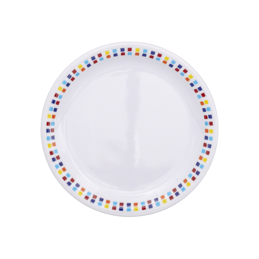 Mosaic Melamine Round Plate 16.5cm 6.25 Inch