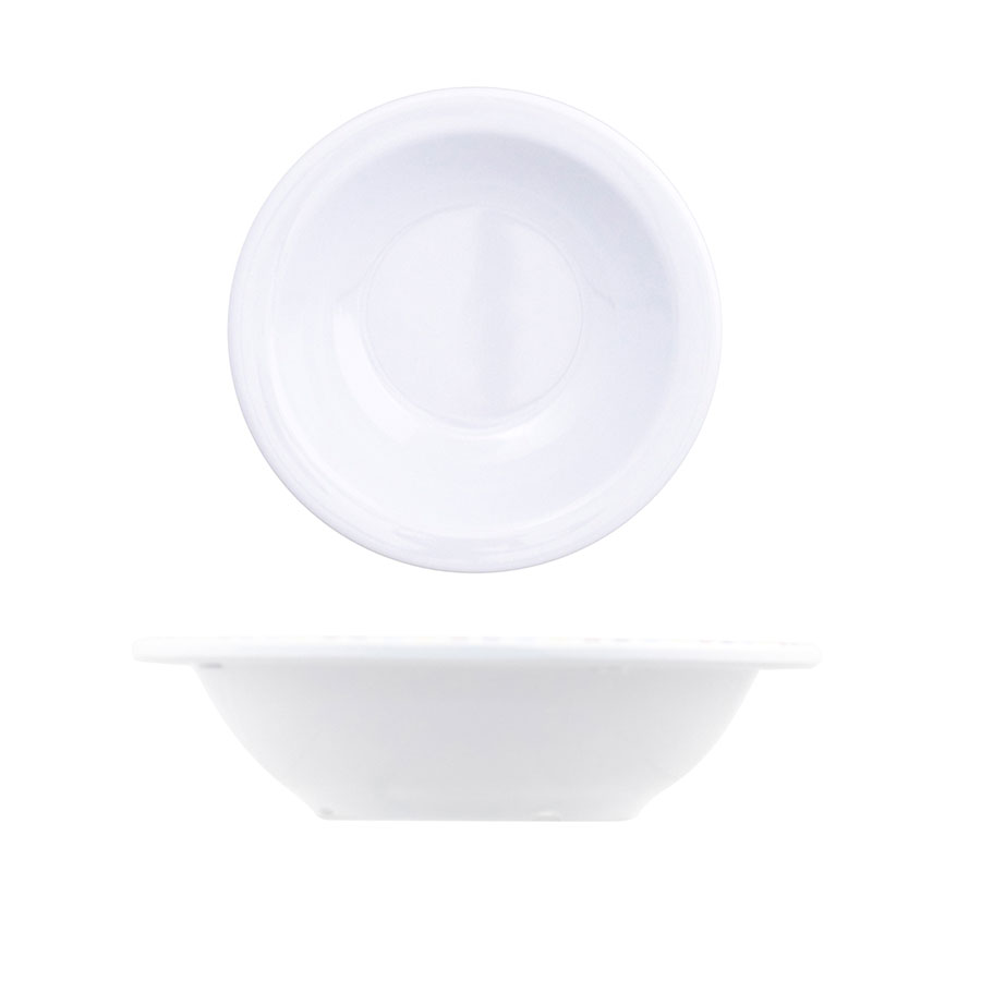 White Melamine Round Cereal Bowl 15cm 6 Inch