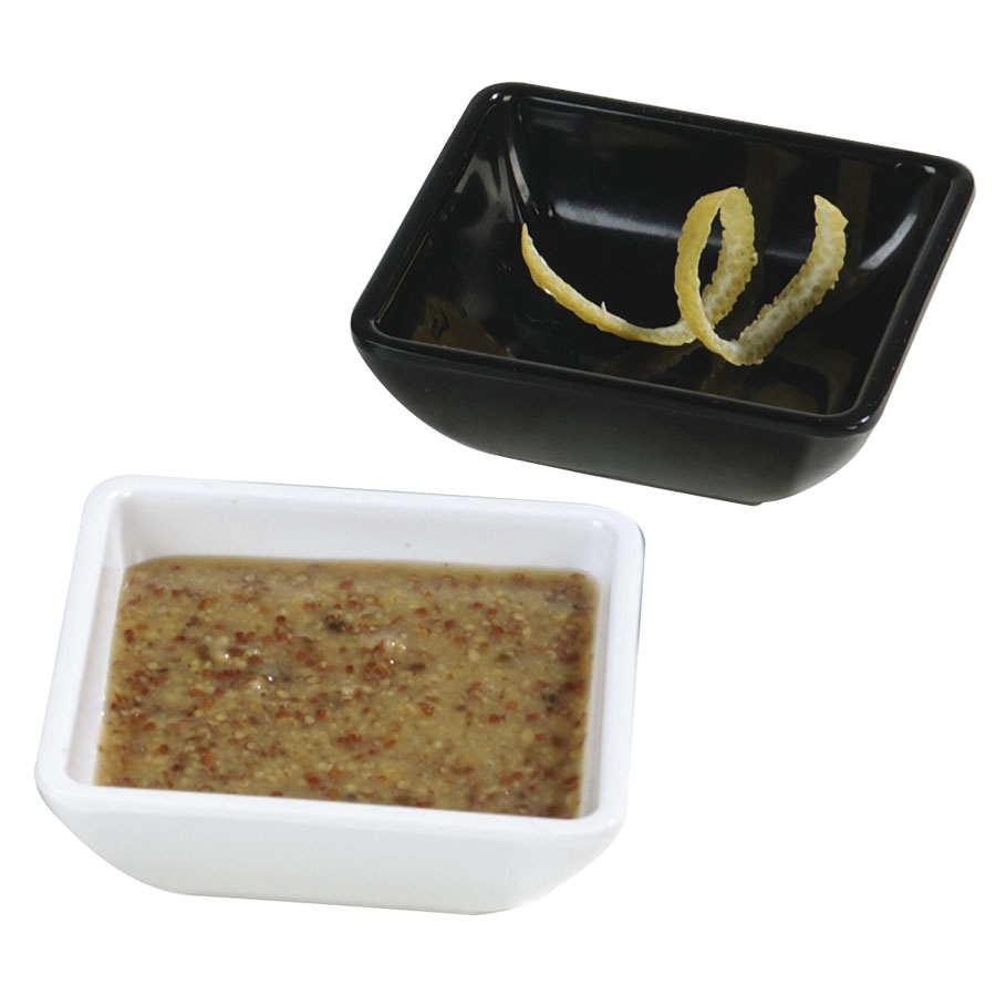 Carlisle Plain White Sqaure Melamine Ramekin 6cl 2oz