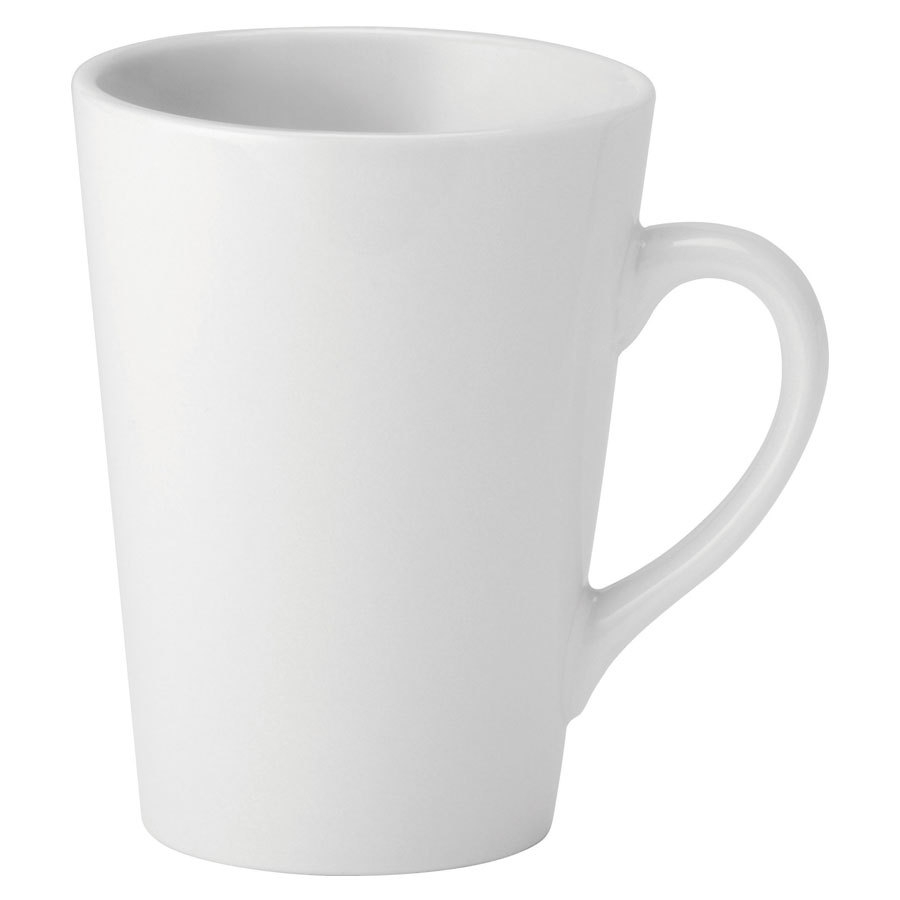 Utopia Pure White Porcelain Latte Mug 25cl 8.5oz