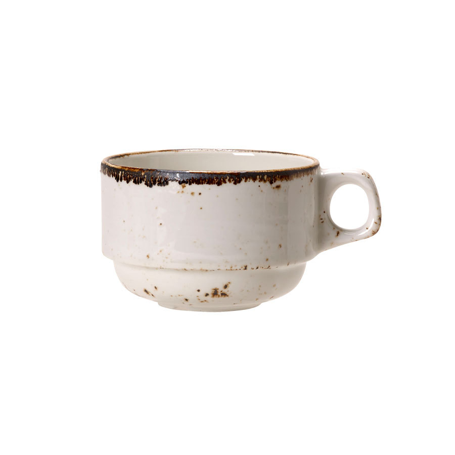 Steelite Craft Vitrified Porcelain White Stacking Slimline Cup 28.4cl 10oz