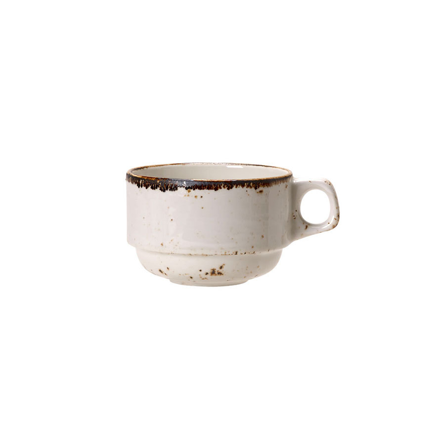 Steelite Craft Vitrified Porcelain White Stacking Cup 10cl 3.5oz