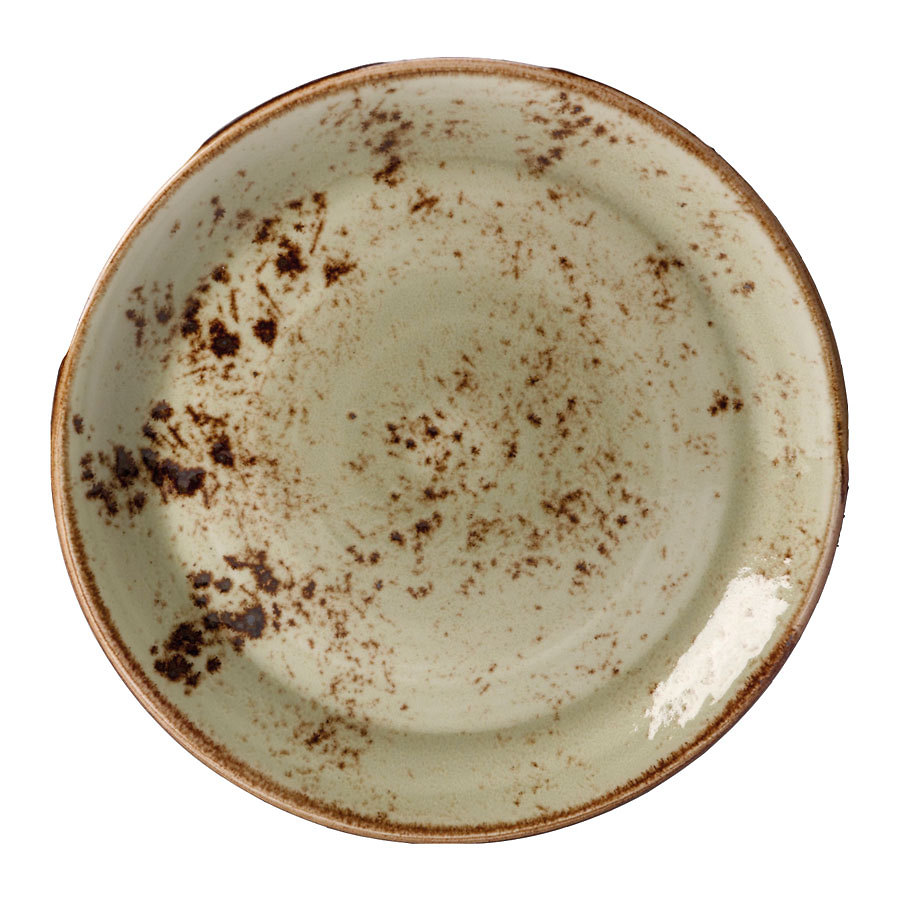 Steelite Craft Vitrified Porcelain Green Round Coupe Plate 30cm