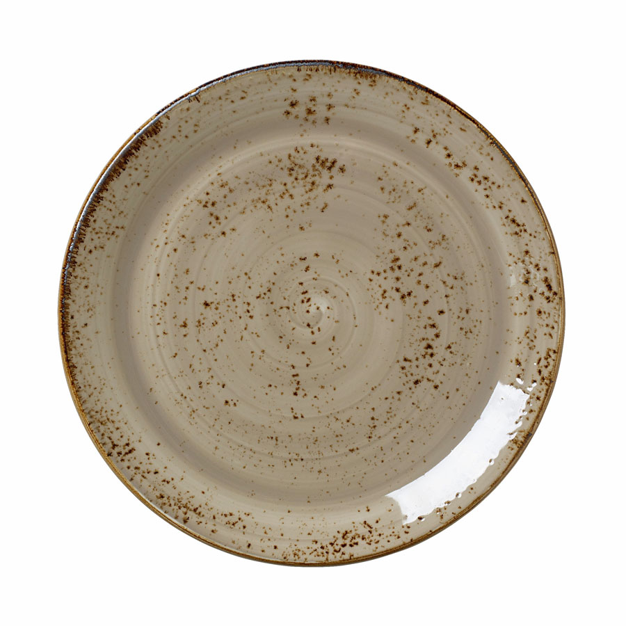 Steelite Craft Vitrified Porcelain Porcini Round Coupe Plate 25.25cm