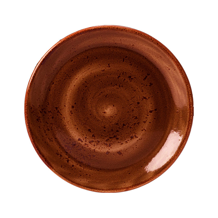 Steelite Craft Vitrified Porcelain Terracotta Round Coupe Plate 25.25cm
