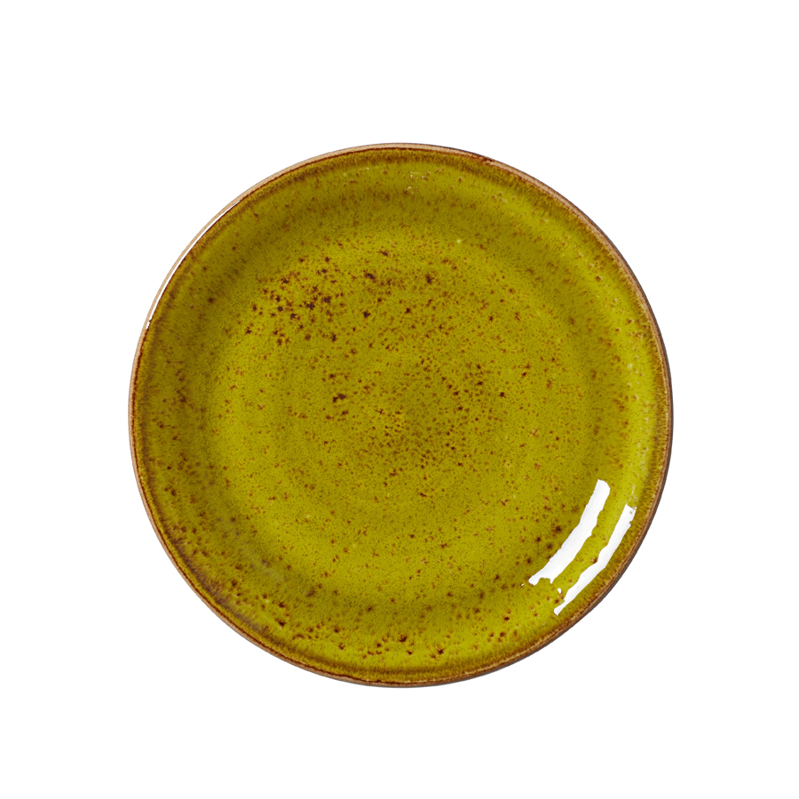 Steelite Craft Vitrified Porcelain Apple Green Round Coupe Plate 20.25cm
