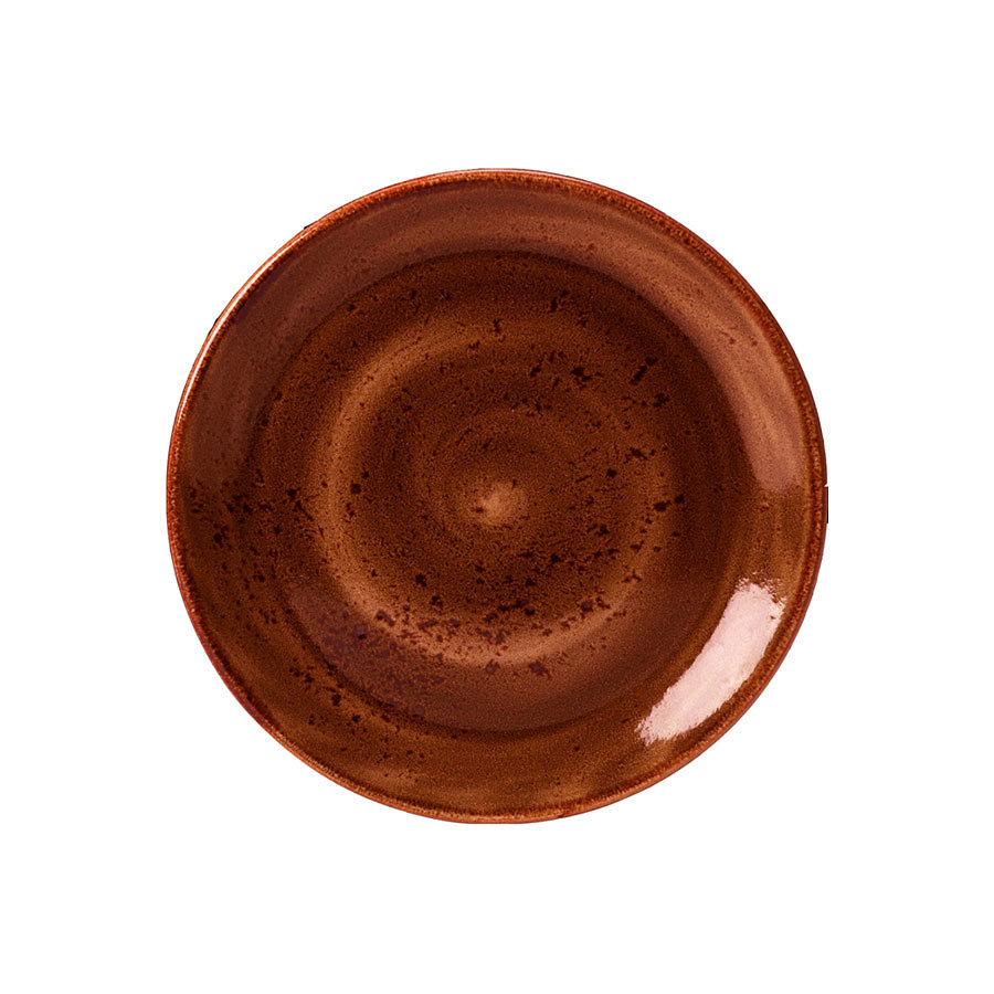 Steelite Craft Vitrified Porcelain Terracotta Round Coupe Plate 20.25cm