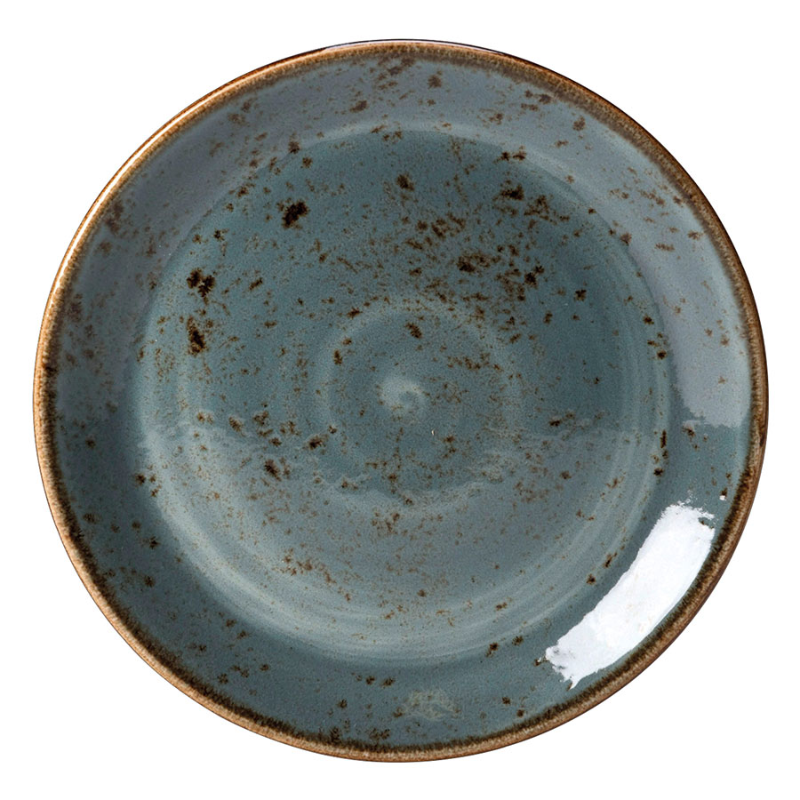 Steelite Craft Vitrified Porcelain Blue Round Coupe Plate 15.25cm