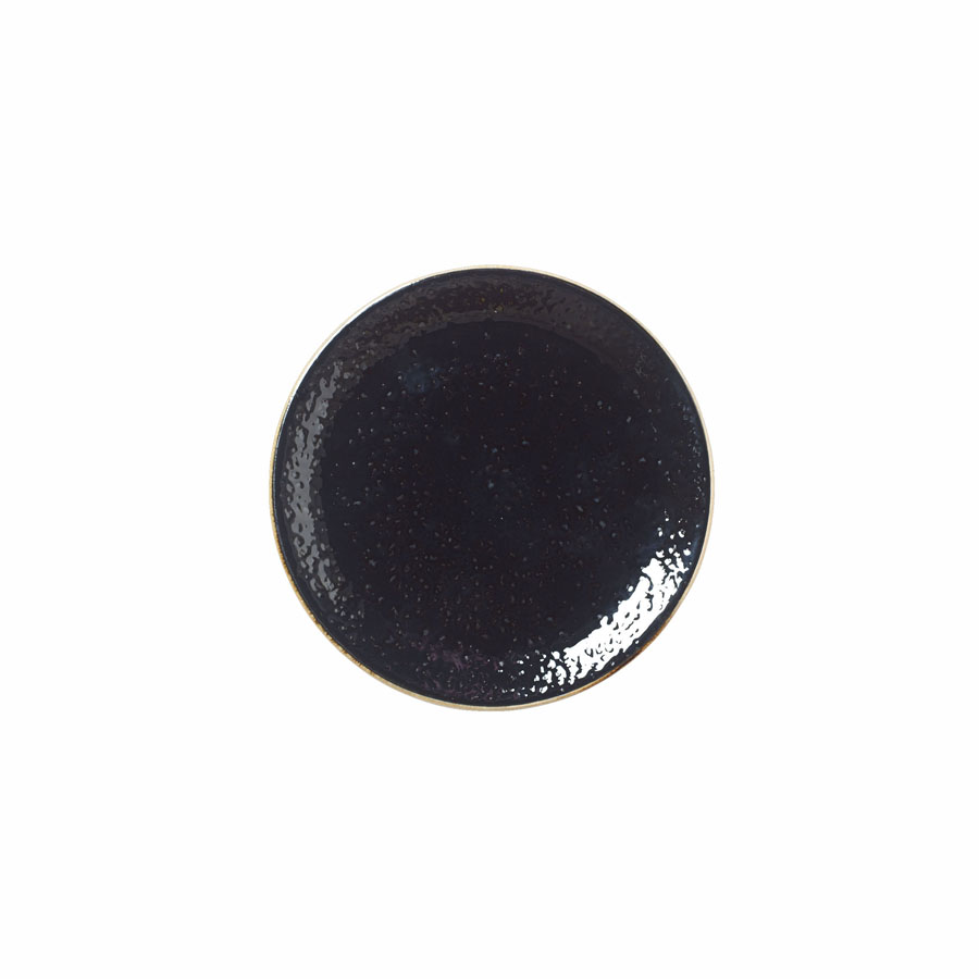 Steelite Craft Vitrified Porcelain Liquorice Round Coupe Plate 15.25cm