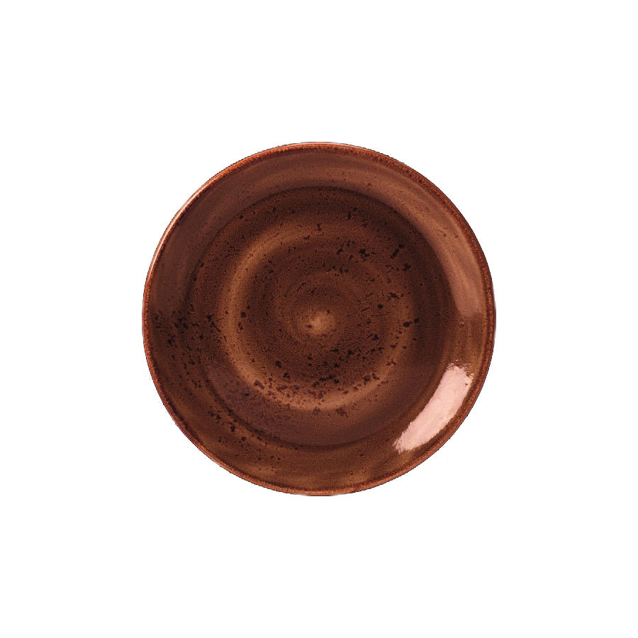 Steelite Craft Vitrified Porcelain Terracotta Round Coupe Plate 15.25cm