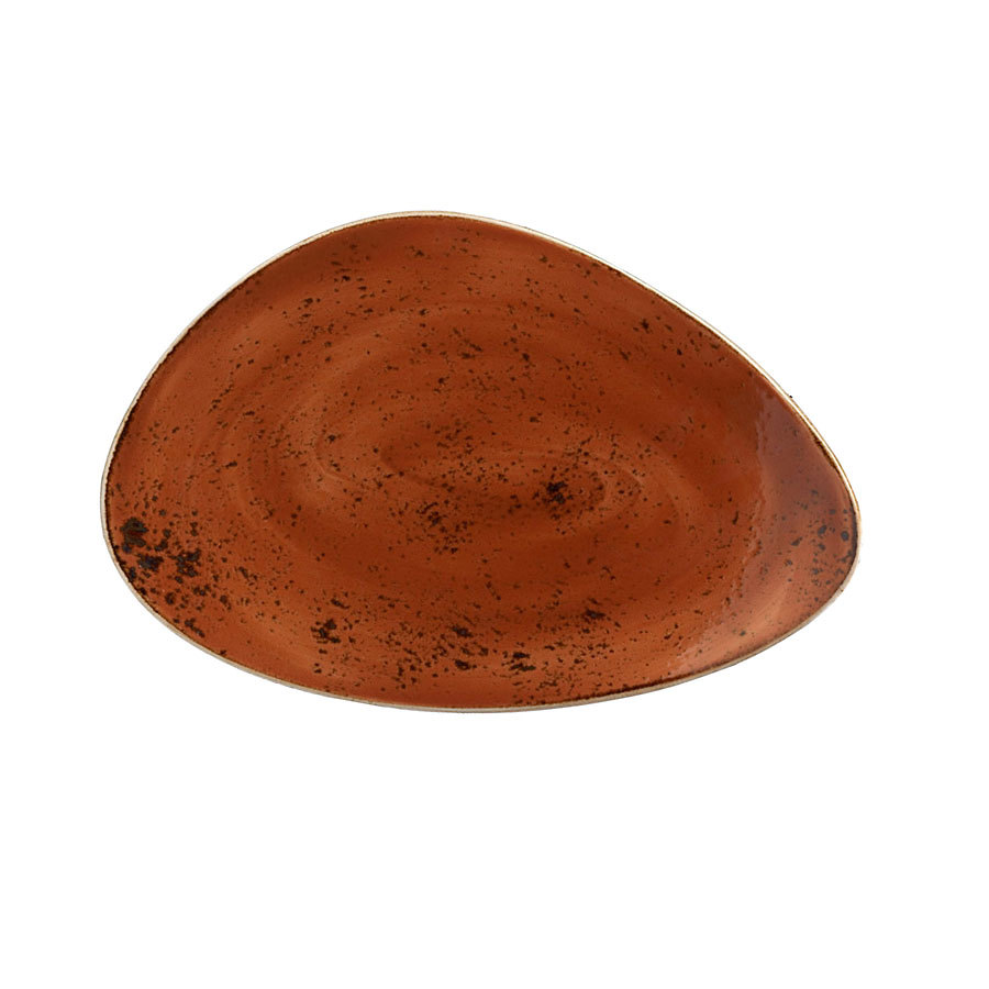 Steelite Craft Vitrified Porcelain Terracotta Freestyle Plate 37cm