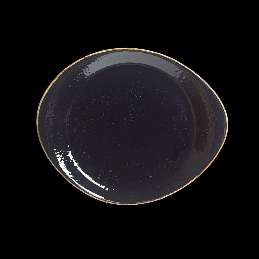 Steelite Craft Vitrified Porcelain Liquorice Round Plate 25cm