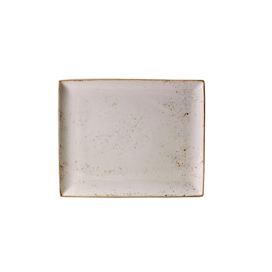 Steelite Craft Vitrified Porcelain White Rectangular Two Plate 33cmx27cm