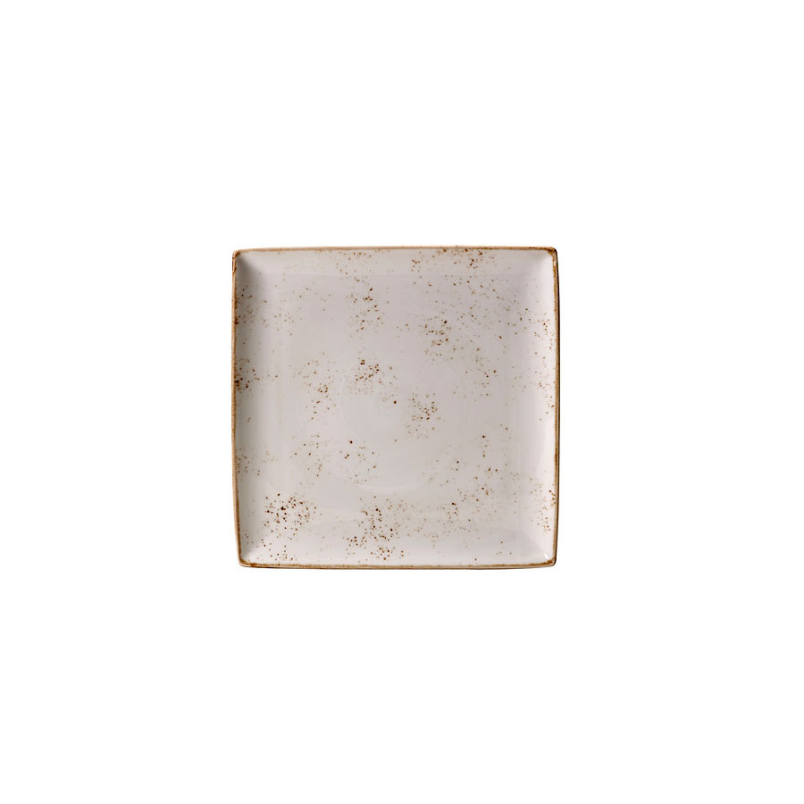 Steelite Craft Vitrified Porcelain White Square One Plate 27cm