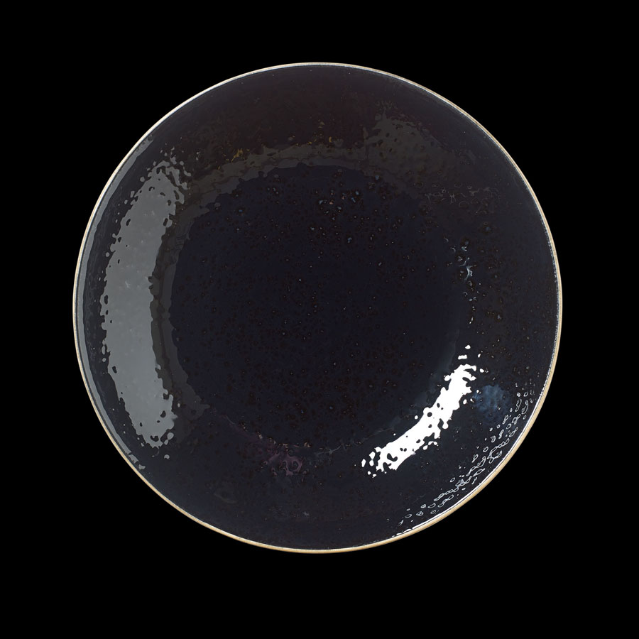 Steelite Craft Vitrified Porcelain Liquorice Round Coupe Bowl 25.5cm