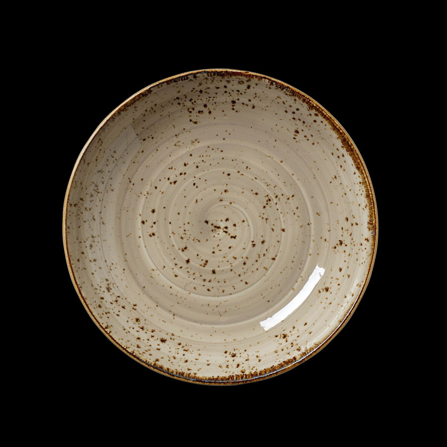 Steelite Craft Vitrified Porcelain Porcini Round Coupe Bowl 21.5cm