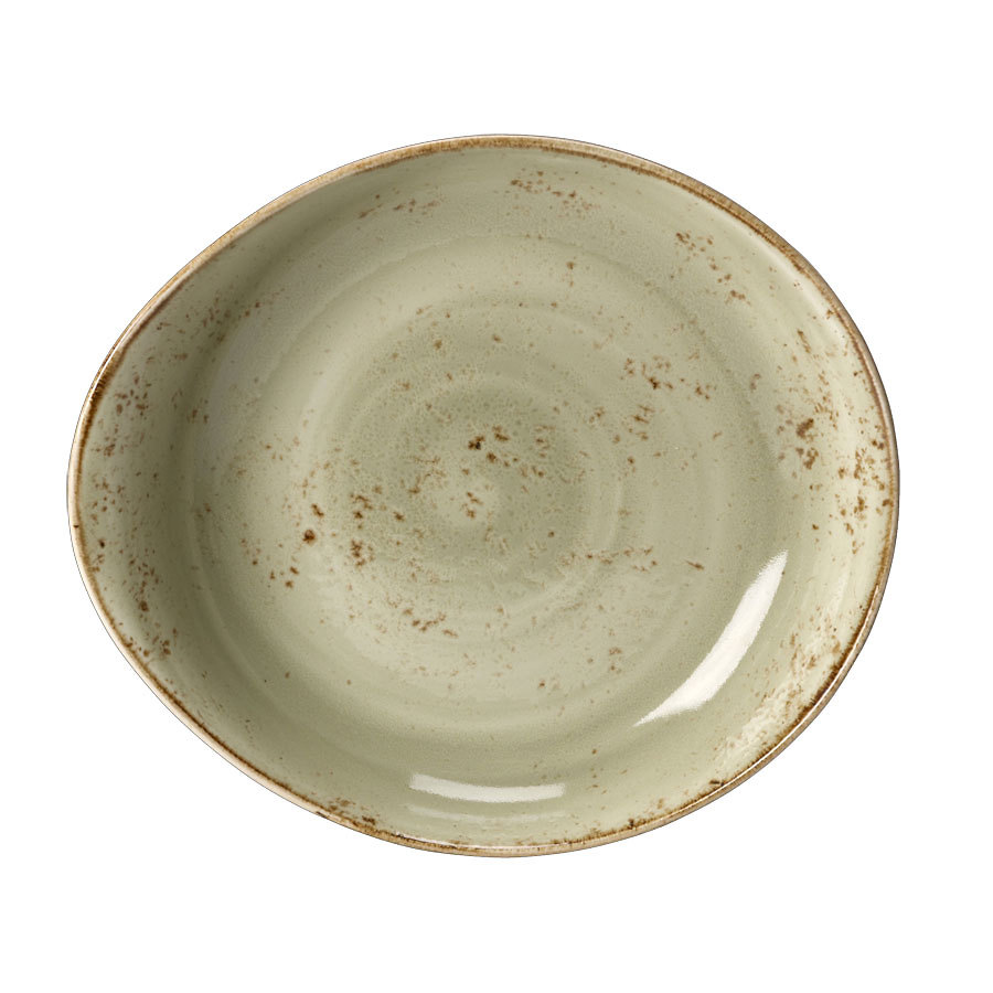 Steelite Craft Vitrified Porcelain Green Freestyle Bowl 28cm