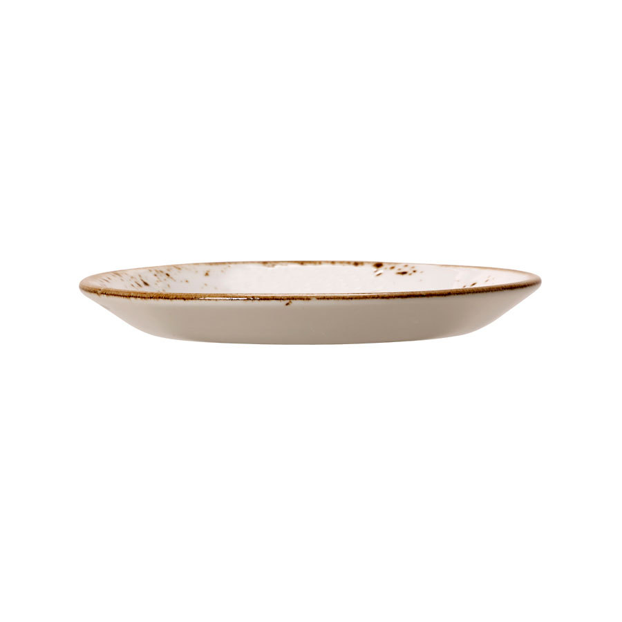 Steelite Craft Vitrified Porcelain White Round Saucer Double Well Slimline 16.5cm