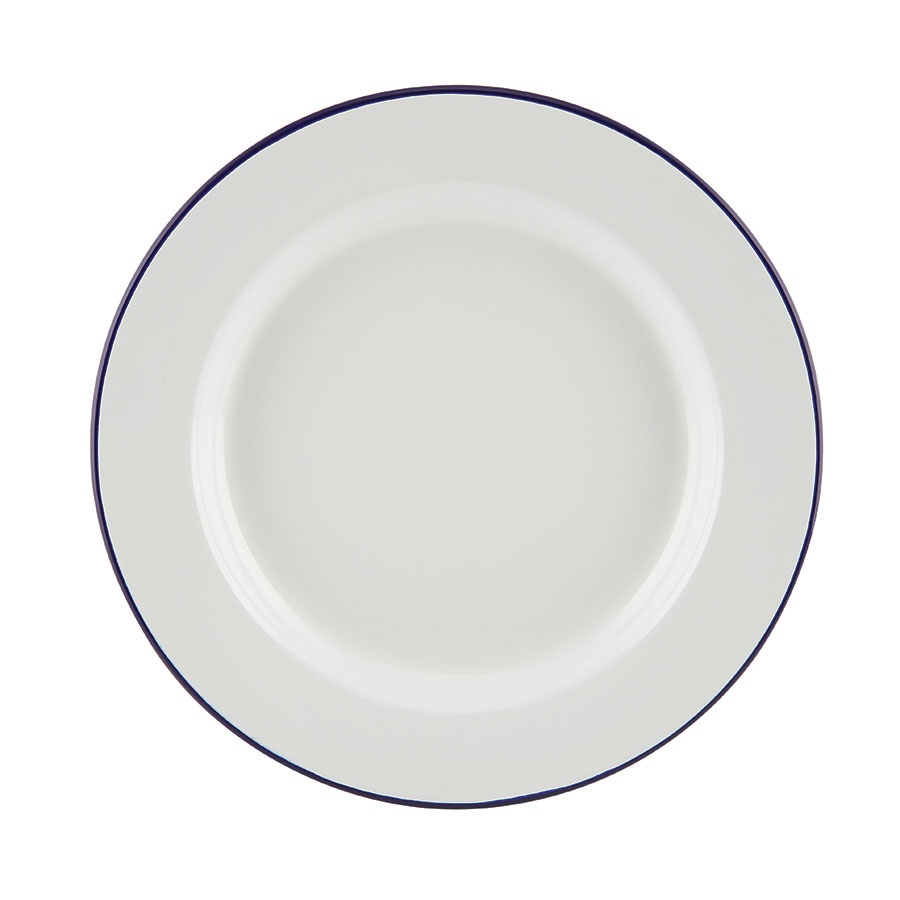 Enamel Plate White 26cm