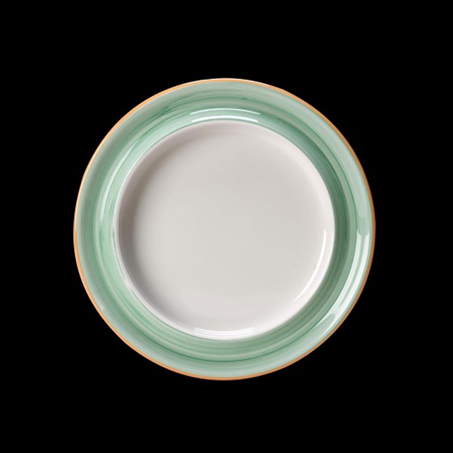 Steelite Freedom Vitrified Porcelain Green Round Plate 8.5 Inch 21.6cm