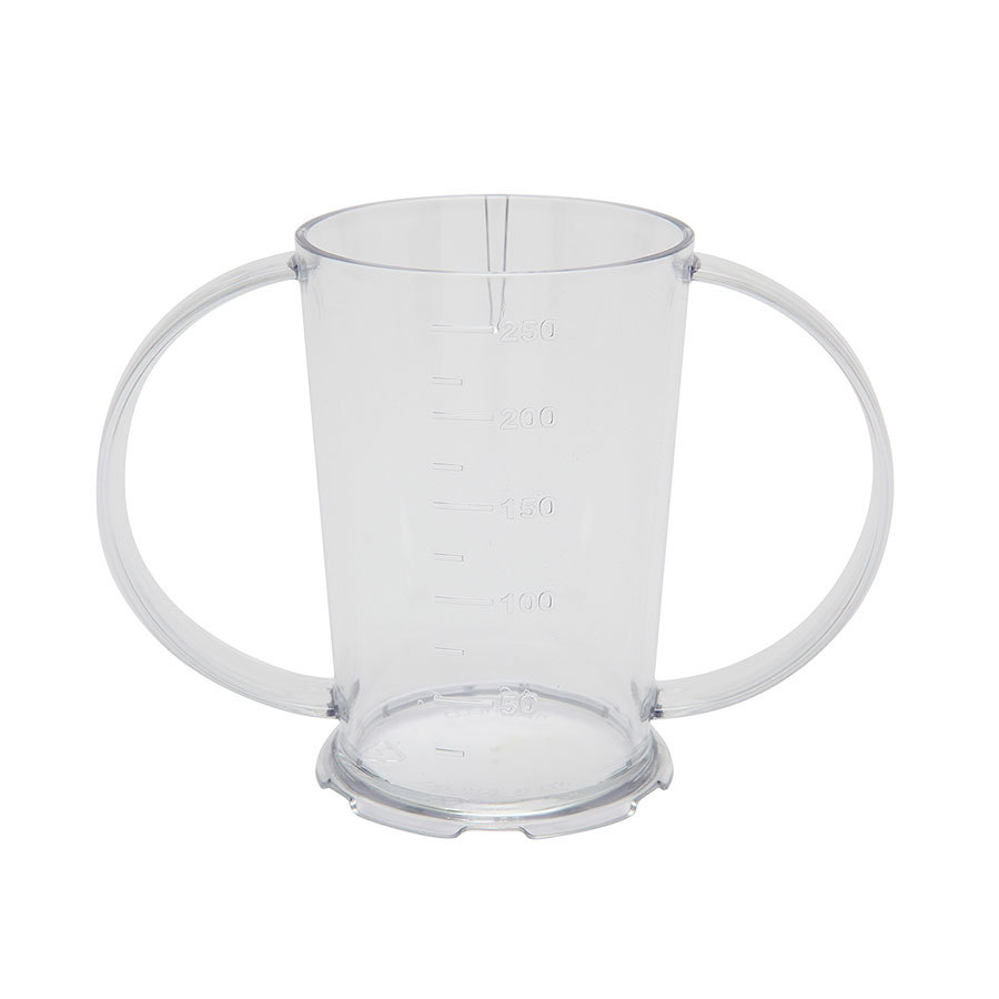 Harfield Polycarbonate Clear 2 Handled Graduated Beaker 6.8x10cm 200ml