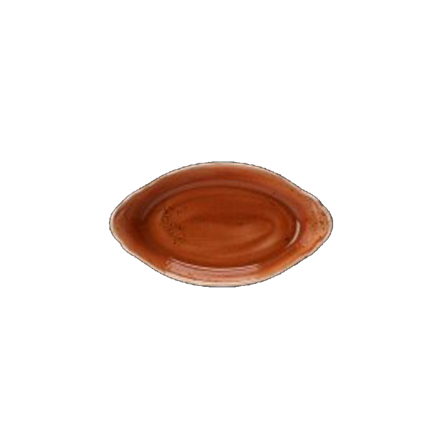 Steelite Craft Vitrified Porcelain Terracotta No2 Eared Dish 24.5x13.5