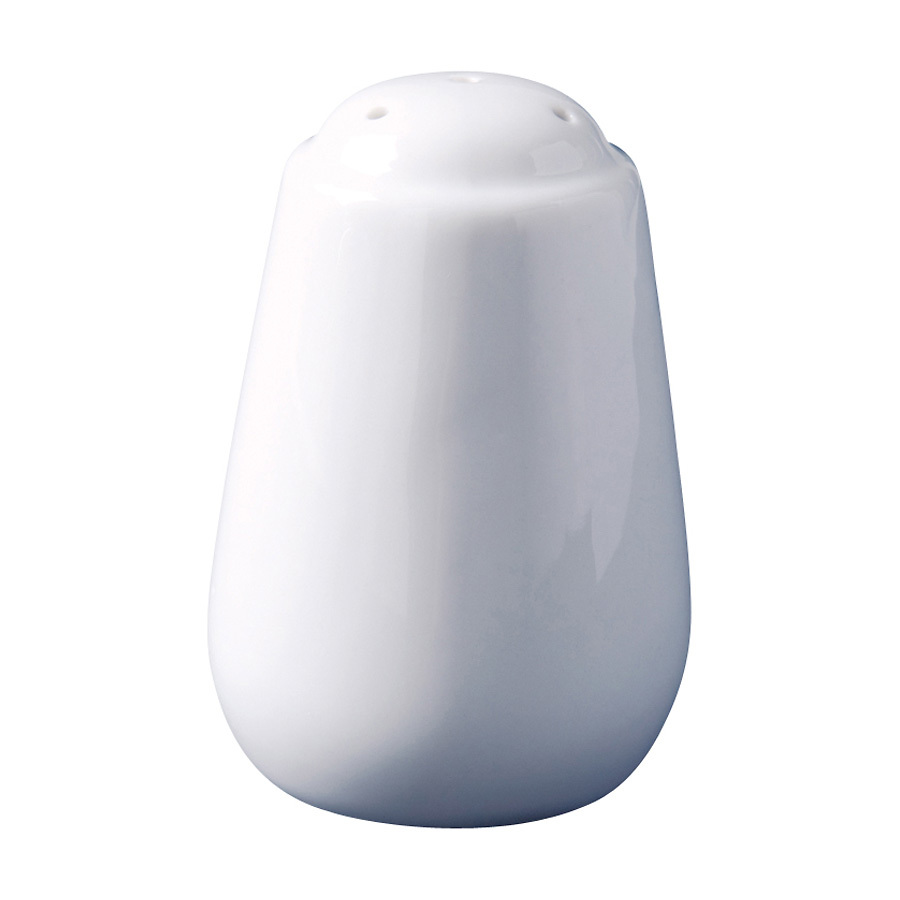 Superwhite Porcelain Pepper Pot 8cm