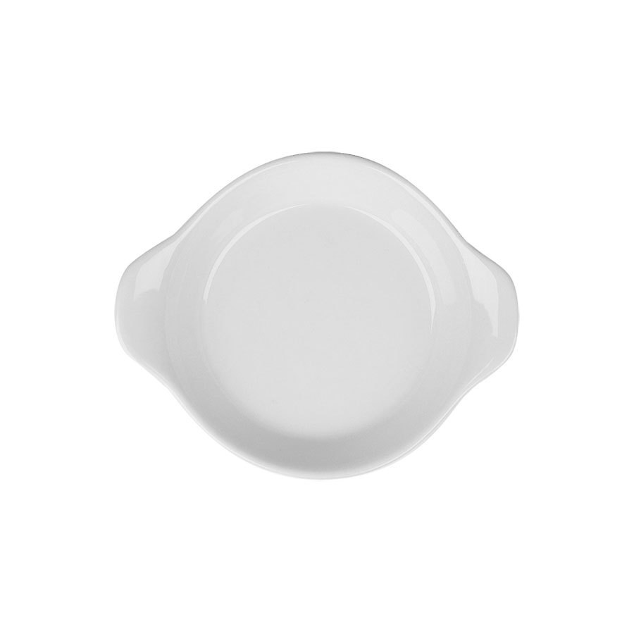 Superwhite Porcelain Round Eared Dish 15cm