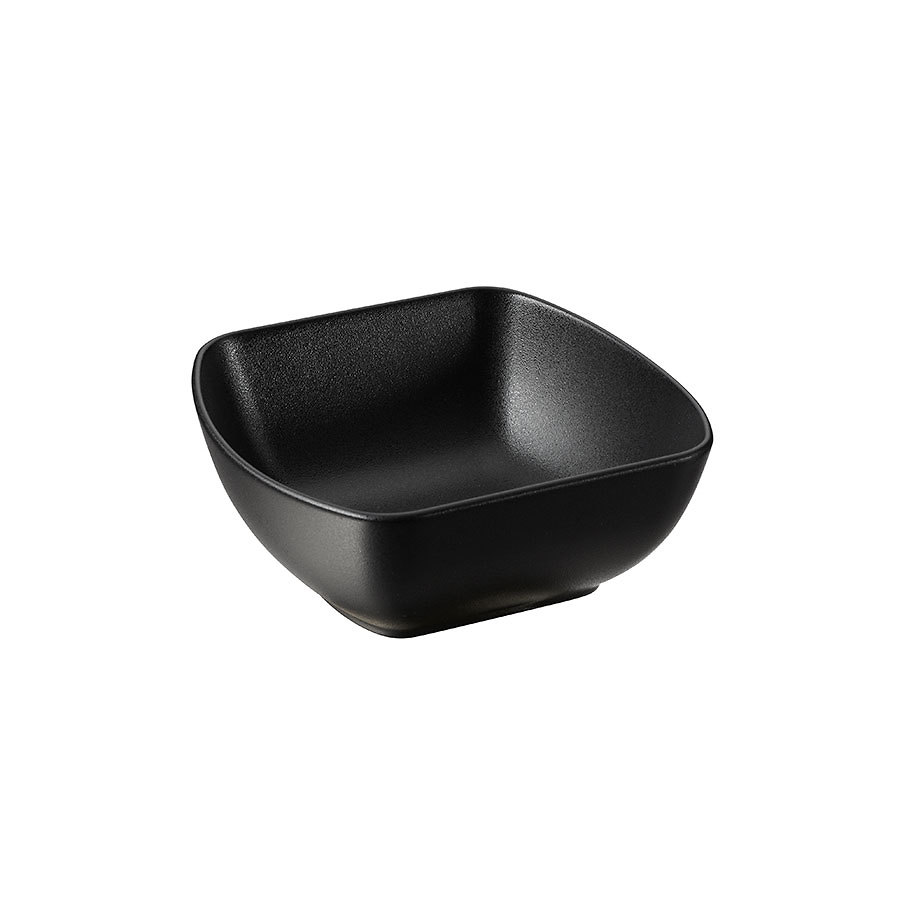 Revol Club Porcelain Club Black Square Salad Bowl 14x6cm 45cl