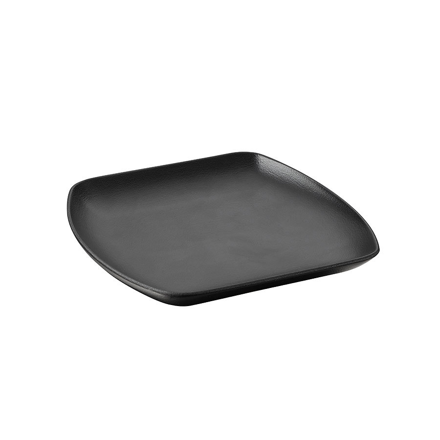 Revol Club Porcelain Club Black Square Plate 20.8cm